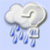 It is forcast to be Chance of Rain at 10:00 PM BST on September 28, 2012